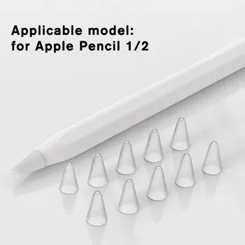 Za Apple Svinčnik 1/2 zaslon na Dotik, Pisalo Primeru Nib Generacije Tiho Dve Silikonski Rokav Non-slip Generacije Nib U7C0