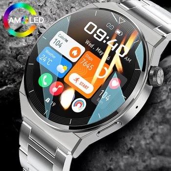 Za Huawei Xiaomi NFC Pametne ročne Ure Moške 1.39 palčni AMOLED 390*390 HD Zaslon, Srčni utrip, EKG+PPG Bluetooth Klic SmartWatch 2023 Nova