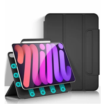 Za IPad Mini 6 Zadevi Pro 11 Za 12,9 12 9 Inch Tablet Primerih za IPad Zraka 4 Zraka 5 Funda Magnetni Smart Cover z Zaponko Trdne Barve