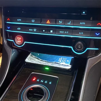 Za Jaguar XF XE XFL F-Tempo 2017 2018 2019 15W avto QI brezžični polnilnik hitro telefon polnilnik za polnjenje pad plošča nosilec za telefon