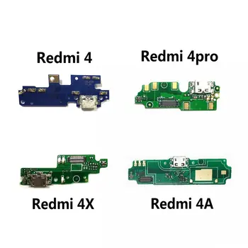Za Xiaomi Redmi 4 Pro / Redmi 4X 4A Novo Polnjenje prek kabla USB Vrata Dock Priključek, Vtič Priključek za Polnjenje Odbor Flex Kabel Z Mikrofonom