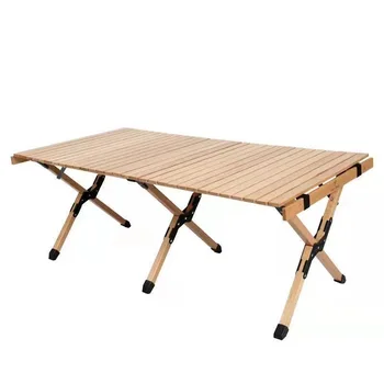 Zunanji roll jajce tabela masivnega lesa zložljive mize in stoli za kampiranje tabela piknik mizo prenosni kampiranje potovanja piknik mizo