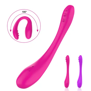 Ženski Dvojni Masturbator, Končano na dan Sex Igrače za Žensko, Dildo, Vibrator Vaginalne Massager 9 Hitrosti Upogljivi G-Spot Stimulator Klitorisa