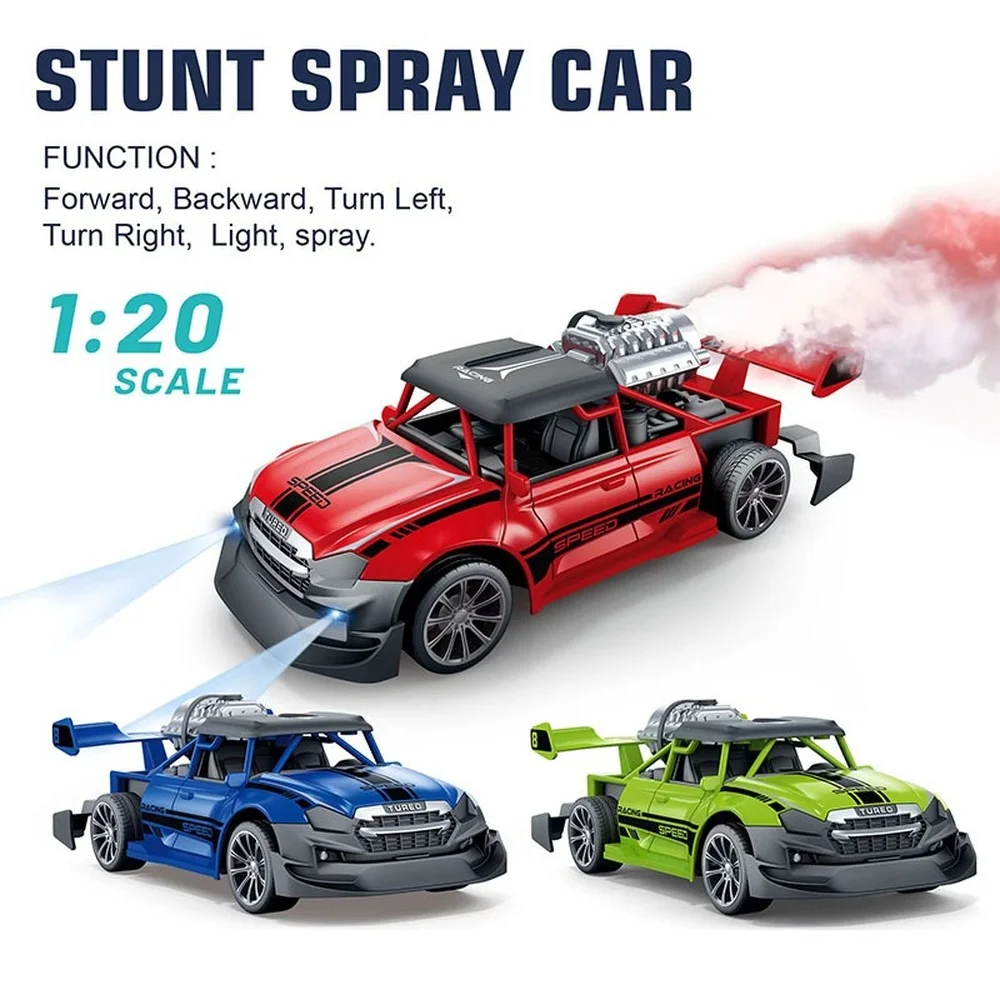 1:20 RC Drift Avto Stunt s Spray Svetlobe Daljinsko Radijsko Nadzorovano Avto otroških tekmovanj Avtomobili in Tovornjaki Igrače za Fante