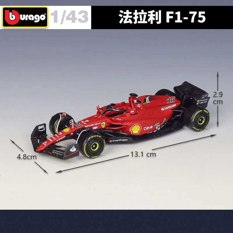 1:43 75. Obletnico F1-75 #55 Sainz 2022 F1 Scuderia Ferrari #16 Leclerc Zlitine Luksuznih Vozil Diecast Dirke Modela Avtomobila