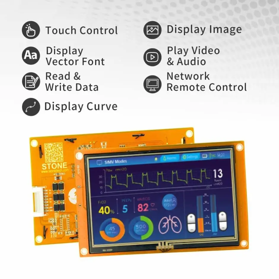 10.1 Palčni HMI Inteligentnim TFT Serijski LCD-prikazovalniku z Zaslonom na Dotik Krmilnik+ 128M Flasch Pomnilnik