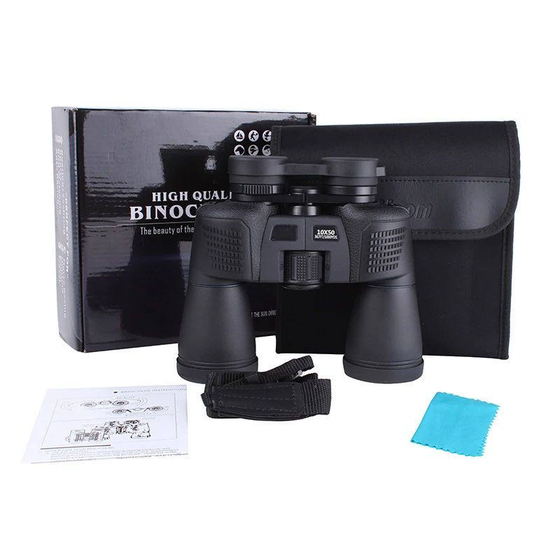 10x50 kateri je daljnogled Telecope Black HD BAK4 Prizmo Prostem Kampiranje Luna-gledal Daljnogled