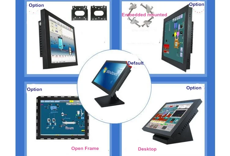 15-Palčni Nepremočljiva Ohmska Zaslon na dotik Vgrajena Industrijske Vse V Enem Plošča PC Računalniki