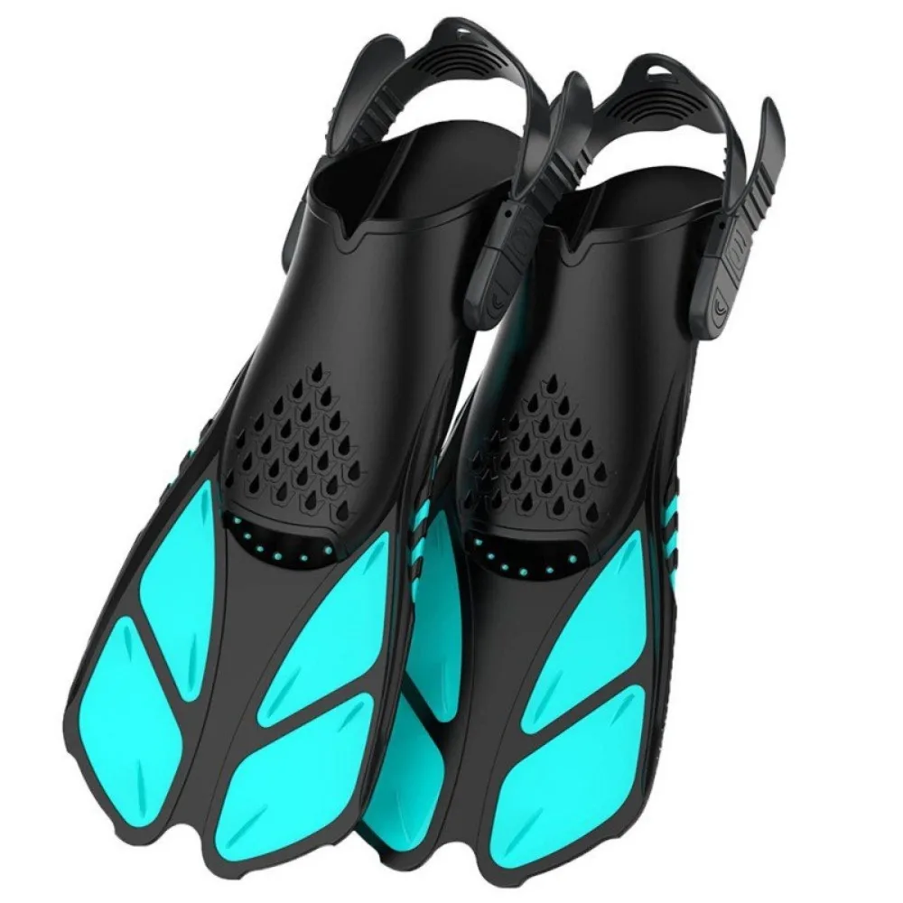 1Pair Strokovne Potapljaške Plavutke Udobno, Prilagodljivo Snorkeling Žaba Čevlji Proti Drsenju Trajne Potapljaške Plavuti