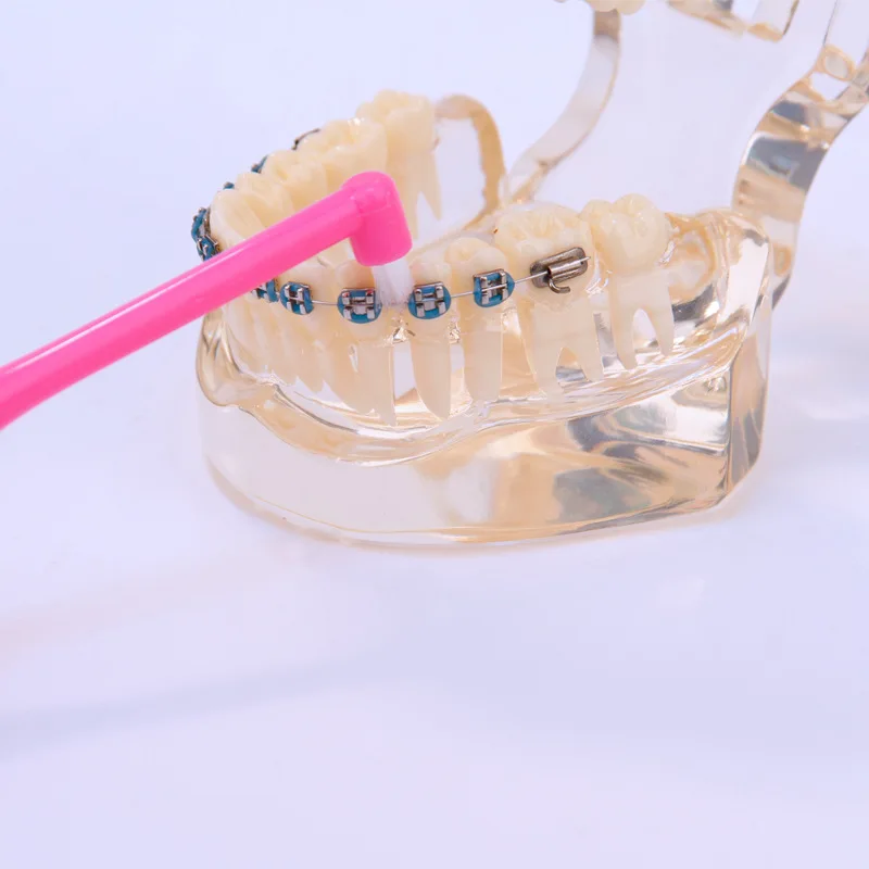 1Pc Ortodontskega Interdental Čopič En Žarek Mehko Čiščenje Zob zobna ščetka Oral Care Orodje Majhna Glava Mehke Lase
