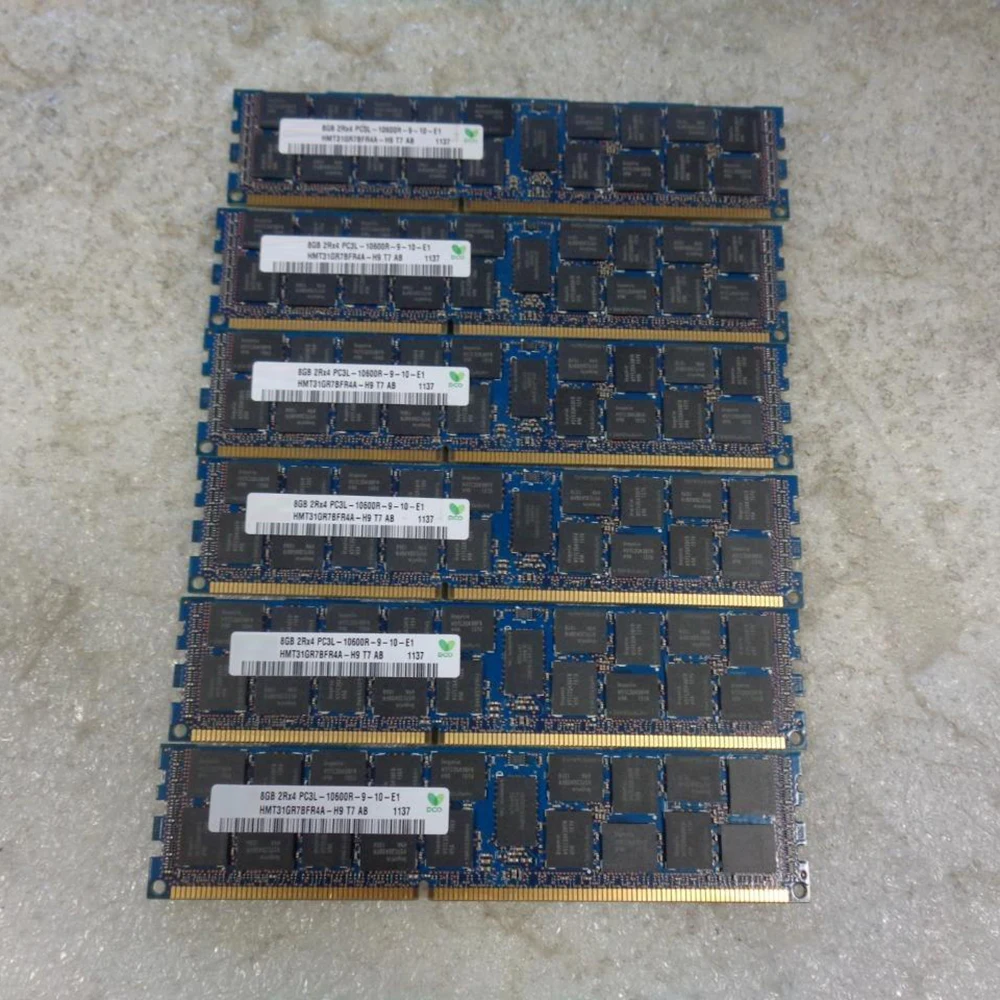 1PCS Za SK Hynix RAM 8GB 8G 2RX4 1333 DDR3L PC3L-10600R REG HMT31GR7BFR4A-H9 Pomnilnik