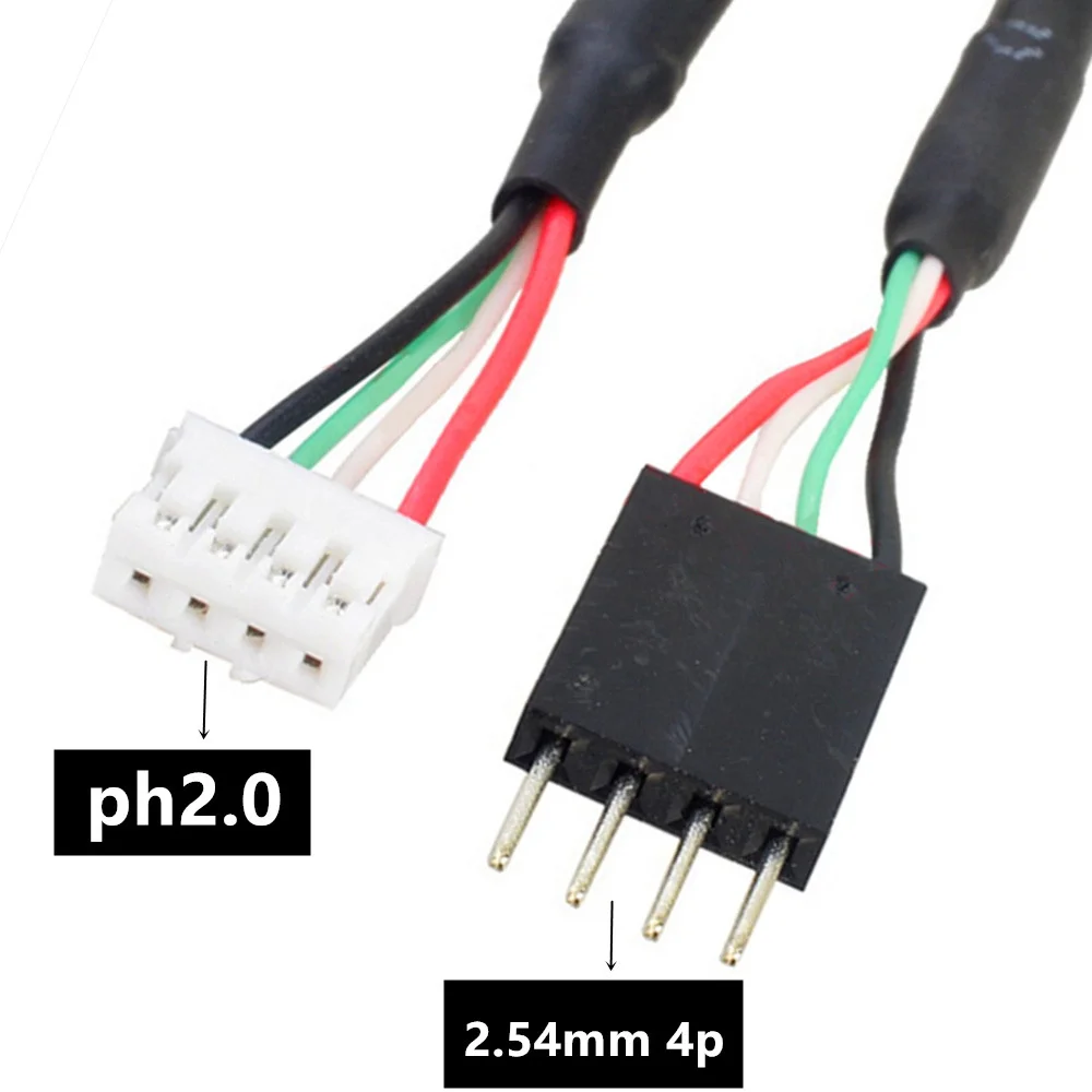 1~8PCS matično ploščo Računalnika 9P na Mikro USB za DuPont 2.54 mm 5Pin DuPont USB na Micro USB podatkovni Kabel Aluminijasto folijo + tkane mreže