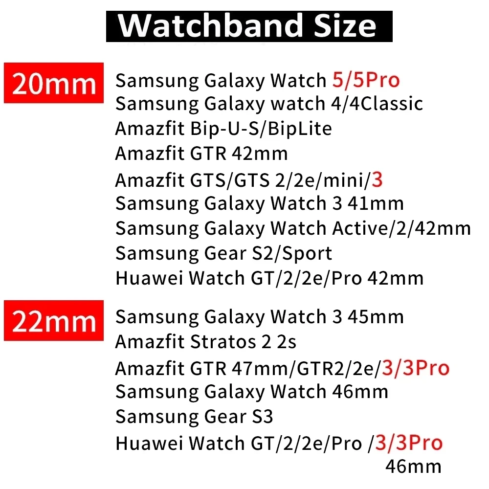 20 mm 22 mm Pleteni Solo Zanke Traku za Samsung Galaxy Watch 5/4 44 mm 40 mm/5 Pro 45 mm Najlon Zapestnico Watch 4 Classic 46 42mm Band