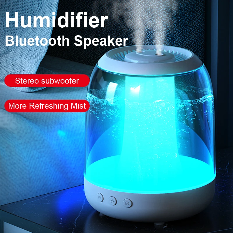 2023 Mini Ultrazvočno Razpršilo 3L Zraka Vlažilnik Eterično Olje Aromo Difuzor Smart Bluetooth Zvočnik LED luč Za Dom, Hotel