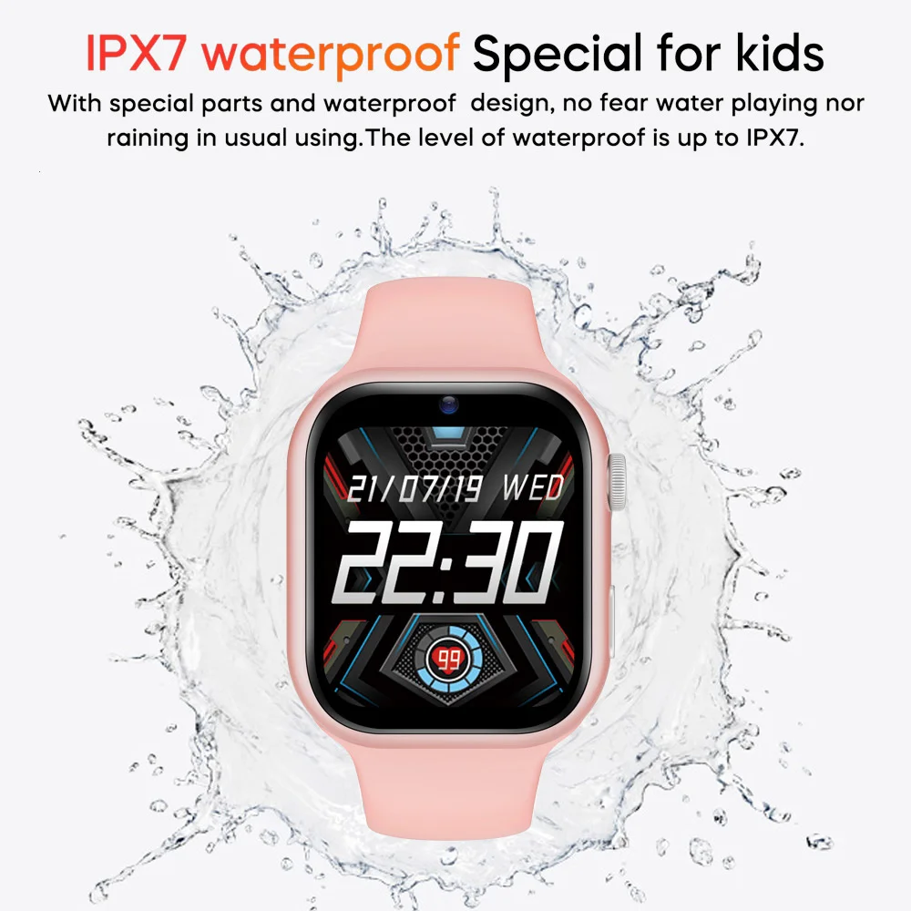 2023 otroci pametno gledati 4G 1000mAh SOS GPS Lokacijo Video Klic WiFi Kartice Sim K20 Smartwatch za fante, dekleta Fotoaparat IP67 Nepremočljiva