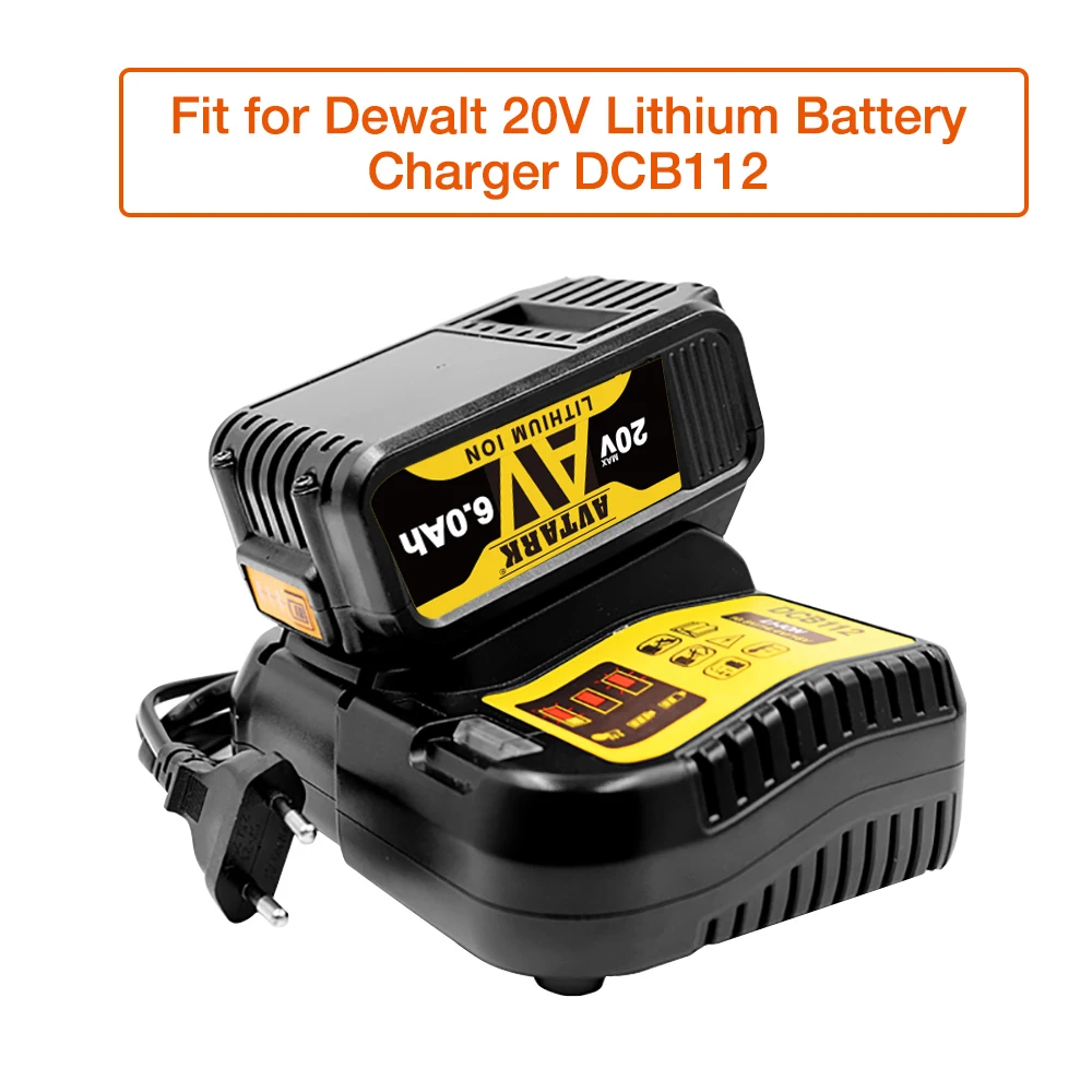 20V 6.0 Ah MAX XR varno Baterije Orodje Ersatz za DeWalt DCB184 DCB181 DCB182 DCB200 20 PROTI 3A 5A 6A 18Volt 20v Baterije