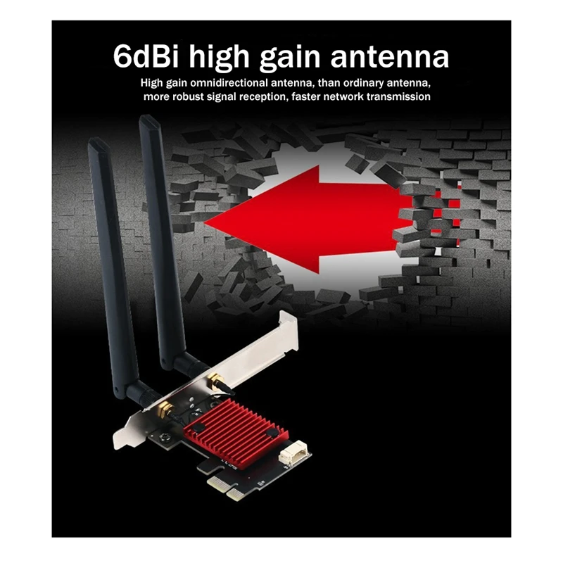 2974Mbps WIFI6 AX200 PCI-E Brezžični Wifi Adapter Zamenjava 2.4 G 5Ghz Dual Band Omrežna Kartica Bluetooth 5.2 Namizje Omrežna Kartica