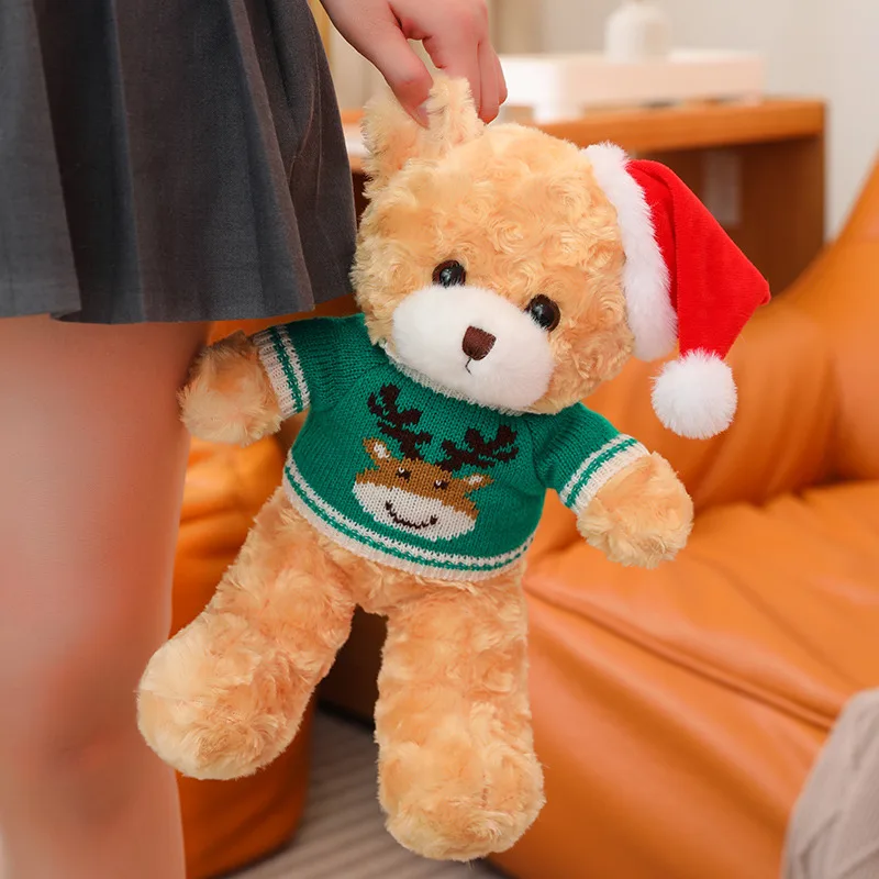 33 cm Lep Cosplay Božični medvedek Plišastih Igrač Srčkan Polnjene Živali, ki Nosi Peluche Mehko Otroci Igrače za Dekleta Fantje BirthdayGift