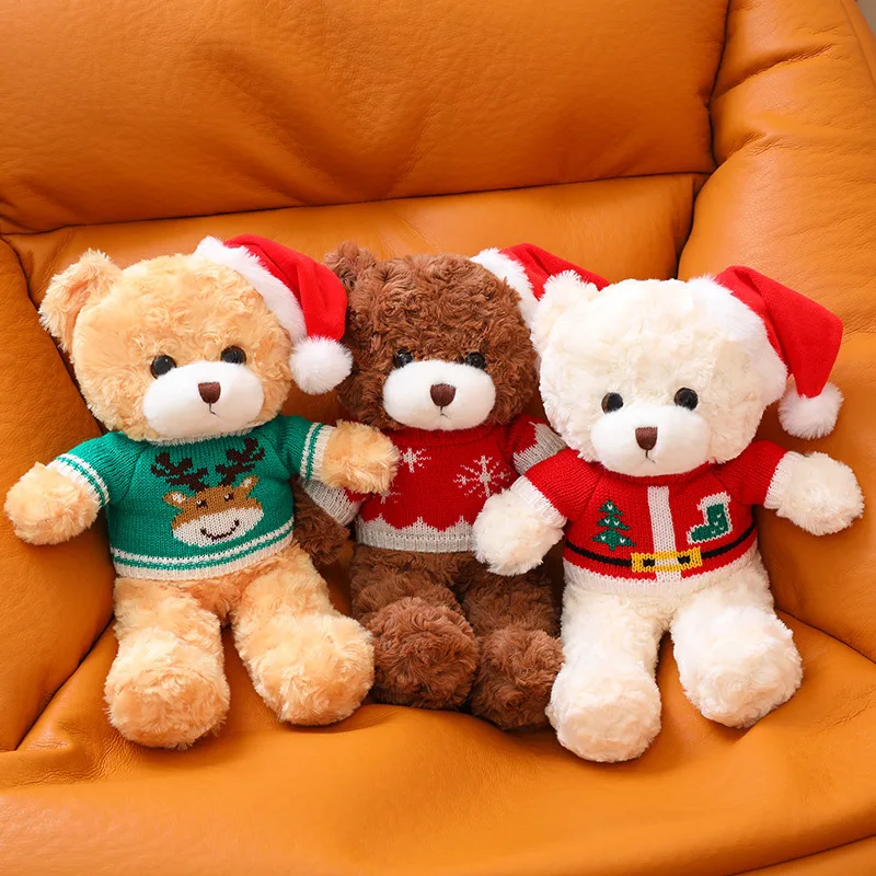 33 cm Lep Cosplay Božični medvedek Plišastih Igrač Srčkan Polnjene Živali, ki Nosi Peluche Mehko Otroci Igrače za Dekleta Fantje BirthdayGift