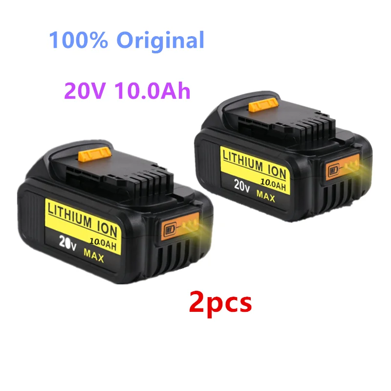3PCS Nove 100% Prvotne 10000mAh 20V za Dewalt električno Orodje, Baterije DCB206 20V 10.0 Ah Baterije DCB206 20V Baterije DCB205 DCB204-2