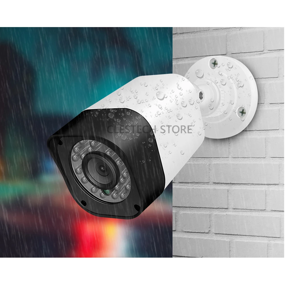 4K Full HD, 8MP Varnosti CCTV AHD Fotoaparat 4in1 Mini Koaksialni digitalni H. 265 Za Dom V/na prostem Nepremočljiva IR Infrardeči Night Vision