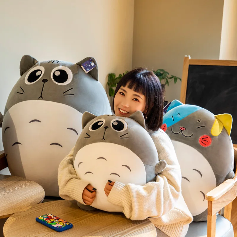 50 CM Velik Dolgo Mačka Plišastih Igrač Lutka Miyazaki Mačka Ustvarjalne Rag Doll Doll Blazino Rojstni dan Darilo za Dekleta, Fantje, Otroci Igrače za Otroke