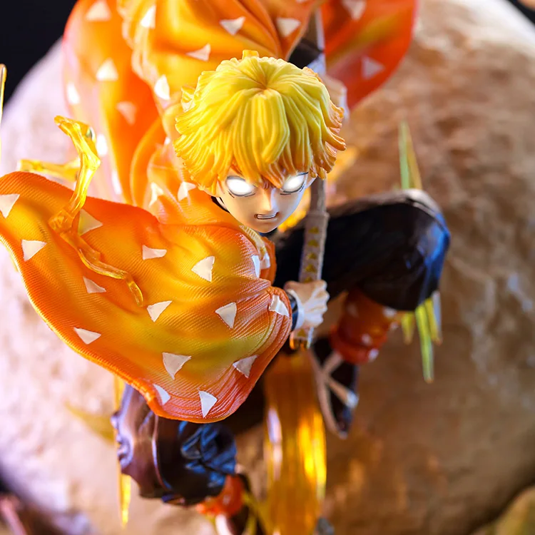 51 cm Demon Slayer Slika Agatsuma Zenitsu Big Anime Številke Kimetsu Ne Yaiba Gk Figur PVC Kip Model Lutka Zbirateljske Igrače