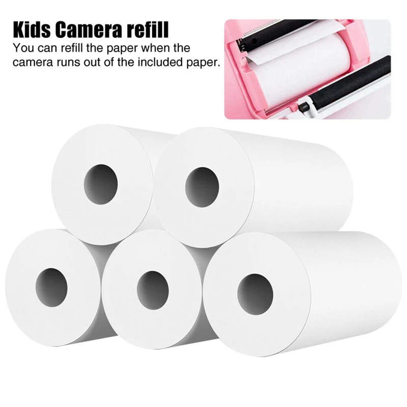 57x30 mm 10 Zvitkih Bela Otrok Fotoaparat Lesna Celuloza Termični Papir, Instant Print Otroci Fotoaparat Papir za Tiskanje Zamenjava Dodatki