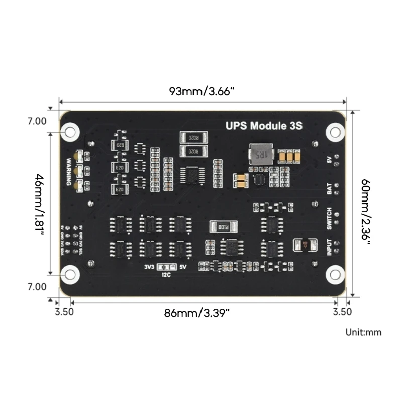 5V Brezprekinitveno Napajanje UPS za Raspberry Pi Developer Kit Novo 18650 UPS T3EB