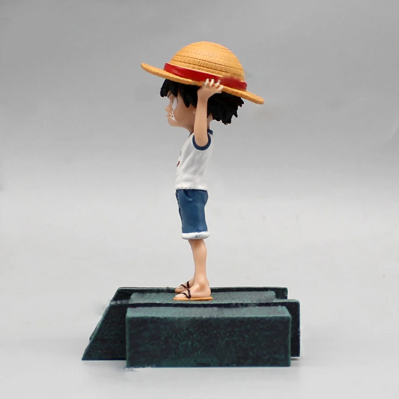 9 cm Enem Kosu Anime Mini Slika srčkan Otroštva Jok WcF Dobili slamnik Luffy Lutka Akcijske Figurice za Dekoracijo Modela Igrače Kompleti