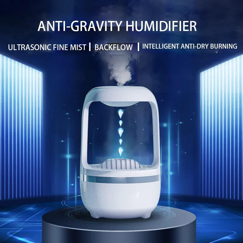 Anti Gravity Levitating USB Zraka Vlažilnik Eterično Olje Ultrazvočni Čistilec Zraka Bestežinski Vode Spusti Megla Maker Fogger Svetilke
