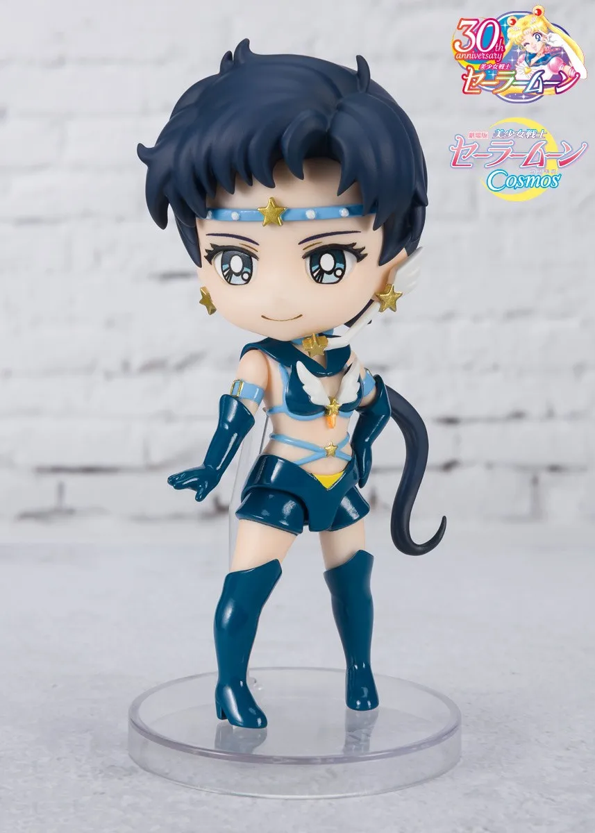 Bandai Original Sailor Moon Anime Figuarts mini Seiya Kou Yaten Kou Taiki Kou Akcijska Figura, Igrače Za Otroka Darilo Zbirateljske Model