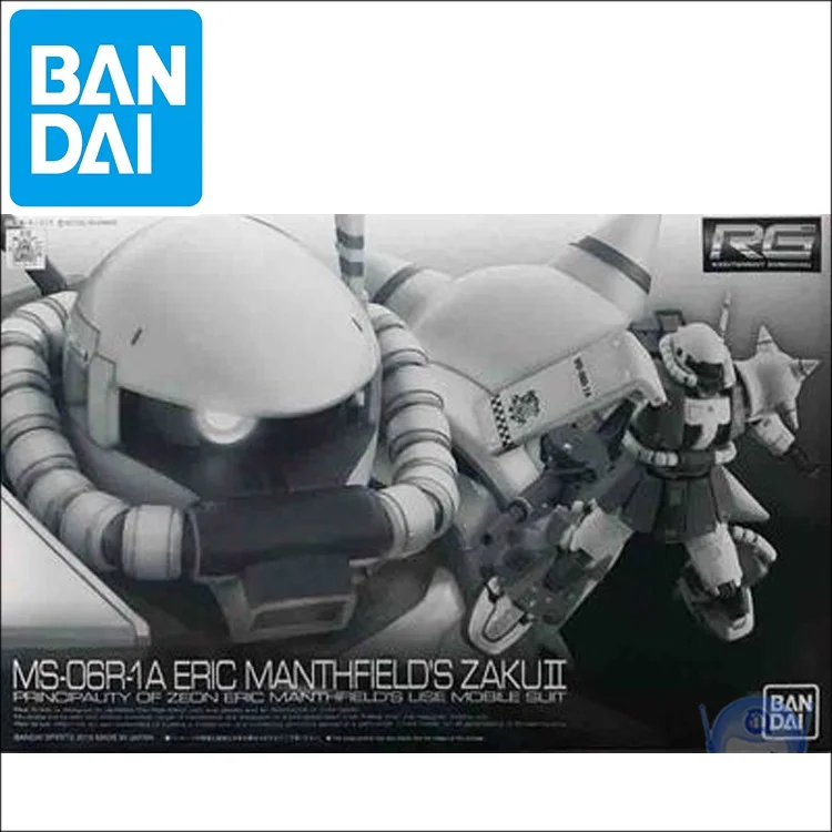 BANDAI Prvotni Model PB RG 1/144 MS-06R-1A ERIC MANTHFIELD JE ZAKU II Model Preoblikovanja Robot Zbrati Model figuric