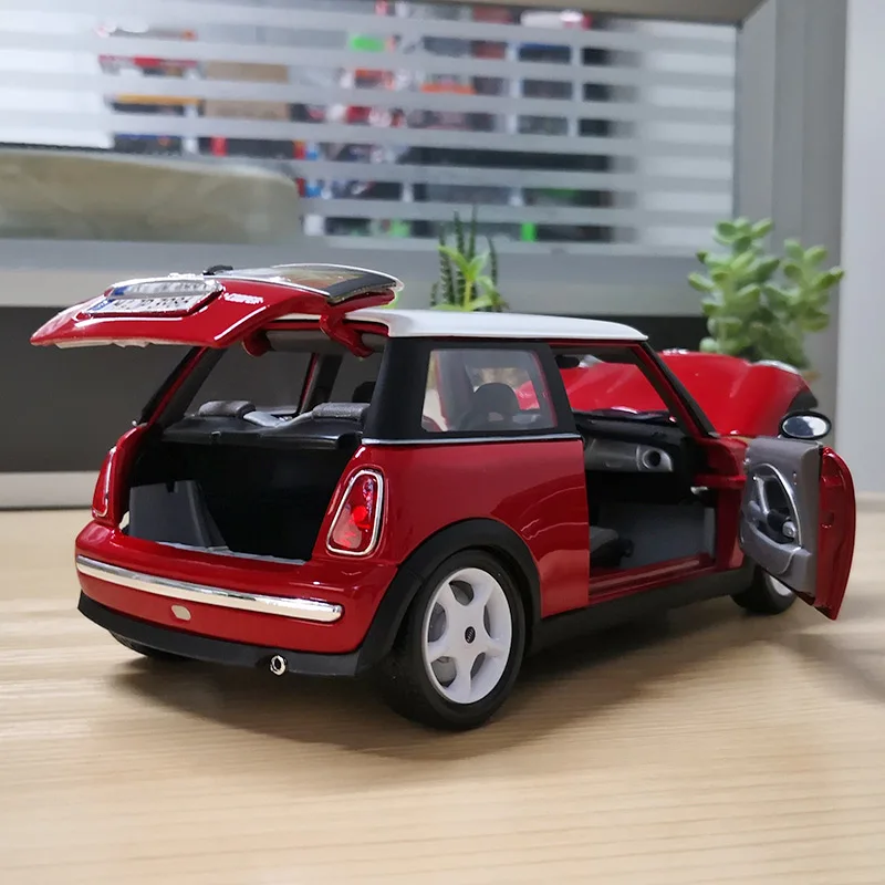 Bburago 1:18 2001 Mini Cooper Visoko Simulacije Diecast Avto Kovinske Zlitine Model Avtomobila igrače za Otroke zbirka darila