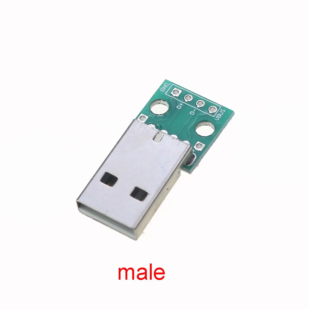 cltgxdd 2piece MINI USB DIP PCB Prilagodilnik Pretvornika Moški Ženski 2.54 mm Priključek Tip B-C USB2.0 3.0 Pretvornik