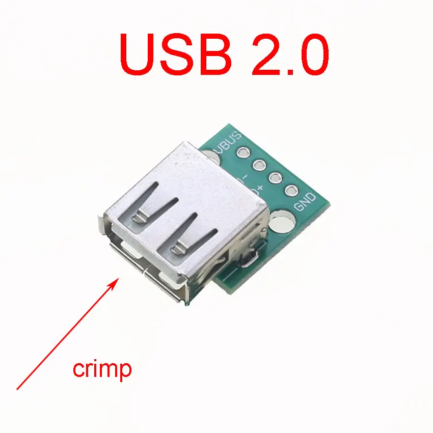 cltgxdd 2piece MINI USB DIP PCB Prilagodilnik Pretvornika Moški Ženski 2.54 mm Priključek Tip B-C USB2.0 3.0 Pretvornik