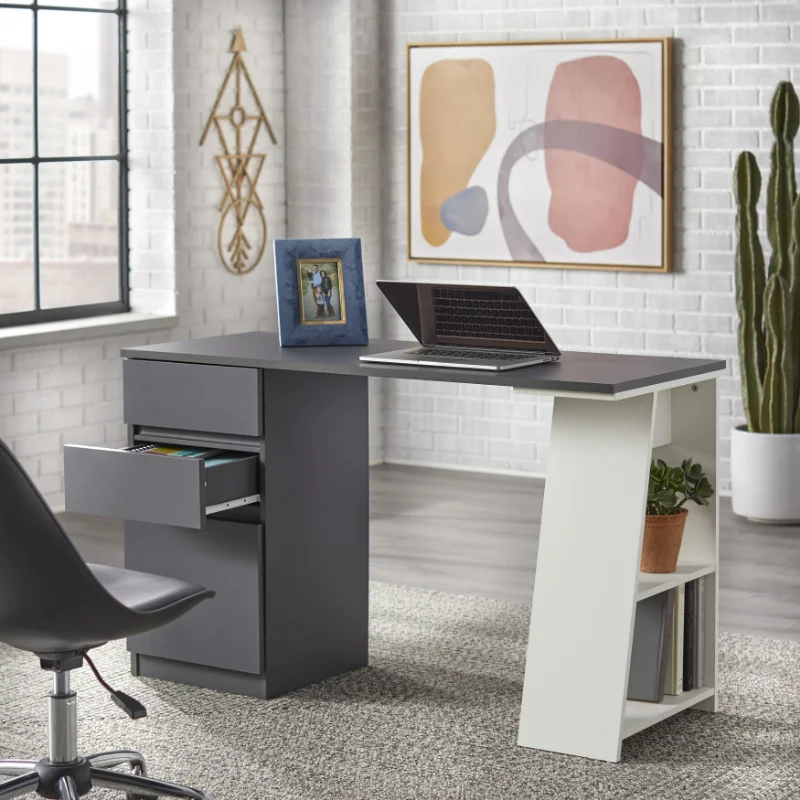 Como pisalno Mizo s 3 Predali za Shranjevanje, Več Barv računalniški mizi office tabela stoji desk nastavljiva višina