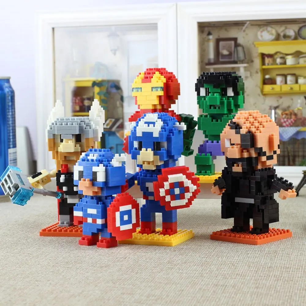 Disney Gradniki Marvel Avengers Spiderman Superheroj, Iron Man, Sestavljeni Bloki Ironman Strup Igrače Diy Igre Za Otrok Darilo