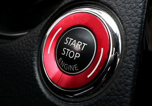 Dodatki za Vozila ključavnično luknjo Pokrov Krog Stikalo Nalepke za Dekoracijo 1 Pc Vžiga Obroč za Nissan Qashqa 16
