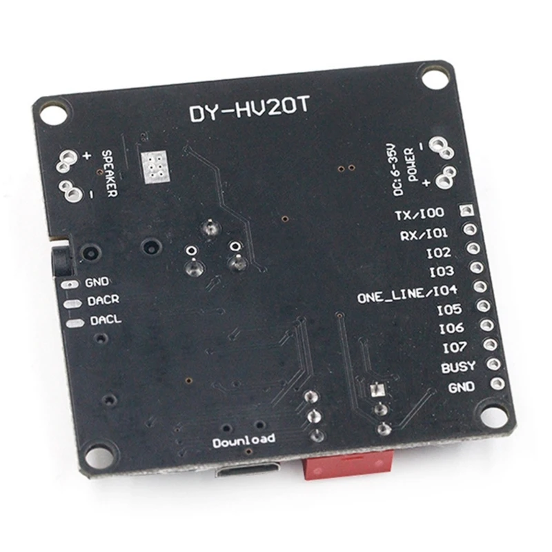 DY-HV20T 12V/24V Sproži Serijski Vmesnik Nadzorne plošče 10 W/20 W Predvajanje govora Modul s TF-card Reža za arduino