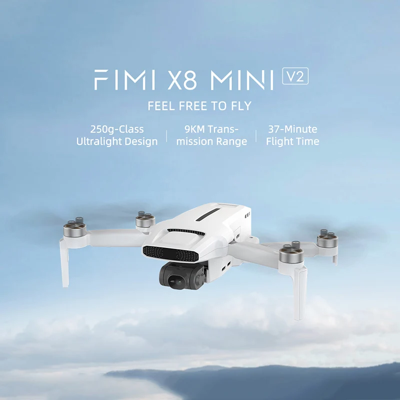 FIMI X8 MINI Pro V2 2023 Fotoaparat brezpilotna letala 9km Prenos 4k Mini Brnenje Gimbal Strokovno 3500mAh Quadcopter z Daljinskim upravljalnikom