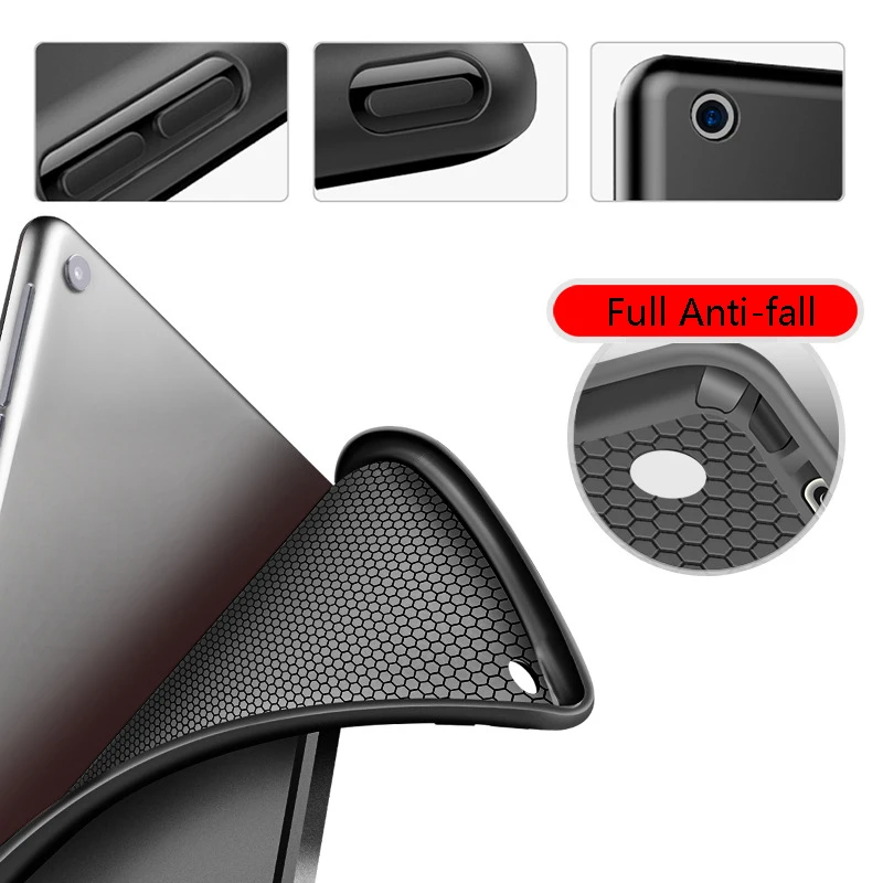 Flip Case Za iPad Zraka 2 2014 9.7 palčni Slim Stand Zaščitna Tablet Pokrov Z Mehko Nazaj Lupini Za iPad Air2 9.7