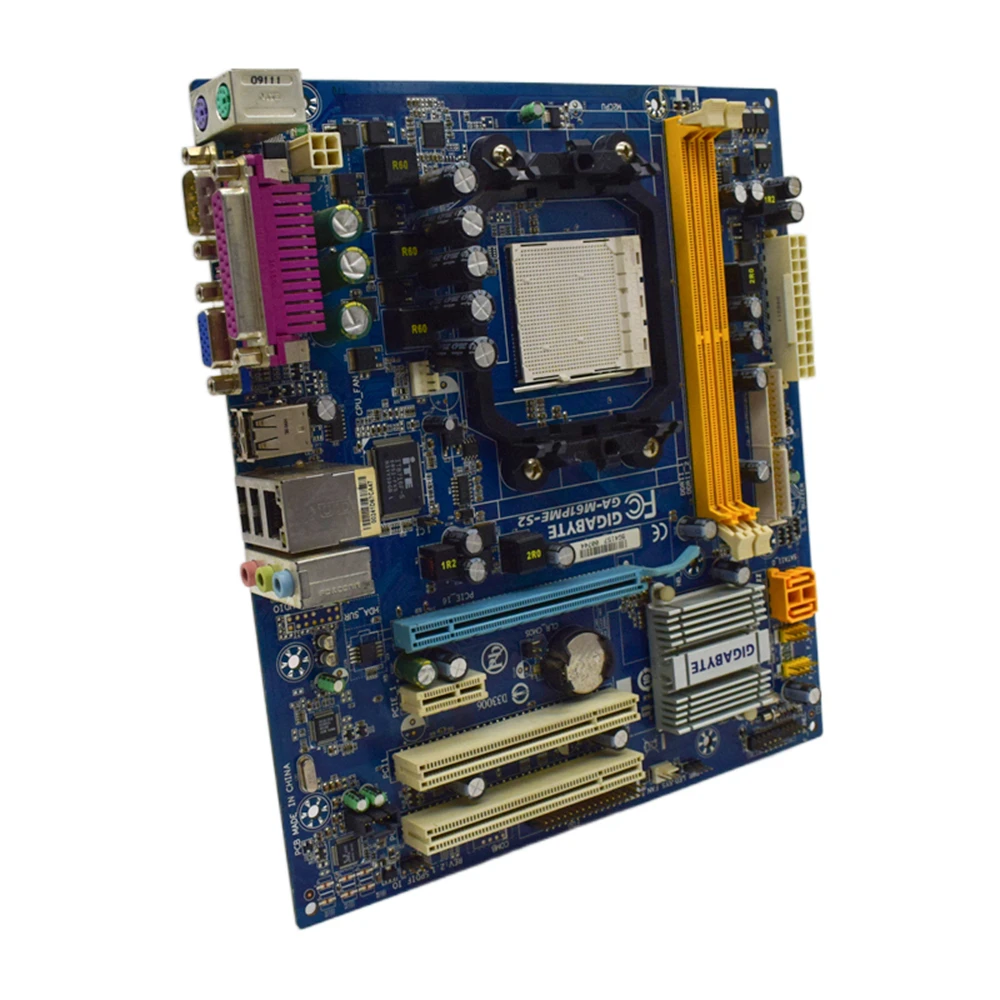 Gigabyte GA-M61PME-S2 Motherboard Micro ATX Socket AM2 Motherboard Podpira AMD Socket AM2 vmesnik Procesorja
