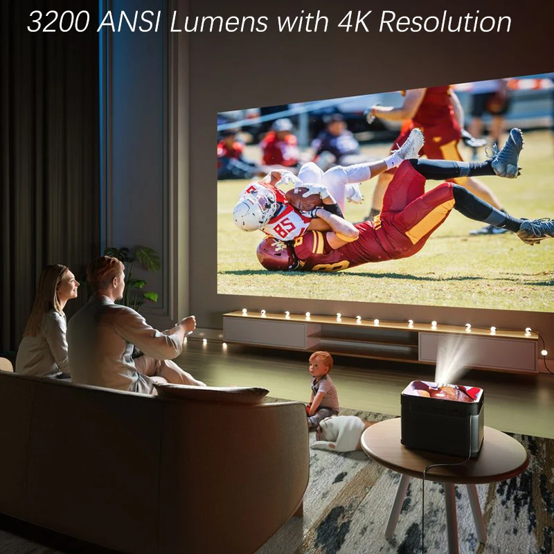 Globalna Različica Dangbei Mars Pro 4K Laserski Projektor 3200ANSI Smart Projektorjem Android 3D Domači Kino Projektor