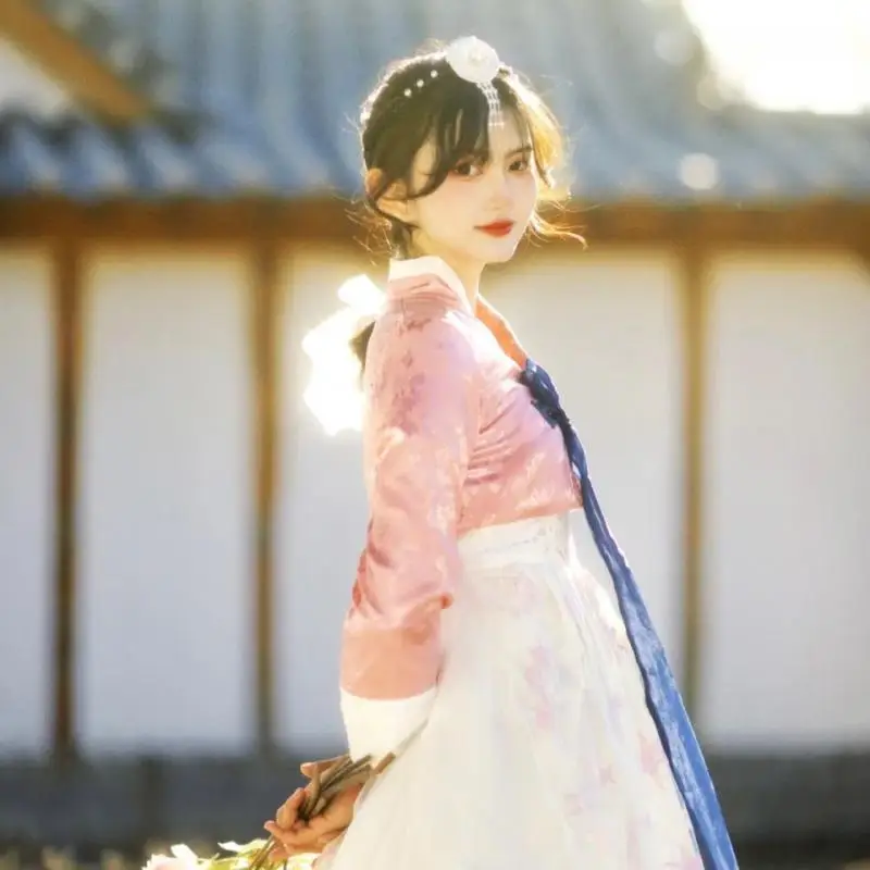 Hanbok Ženski Korejski Tradicionalni Etnični Slog Kostum Fotografija Cosplay Manjšinskih Izboljšano Princesa Plesna Predstava Obleka Nova