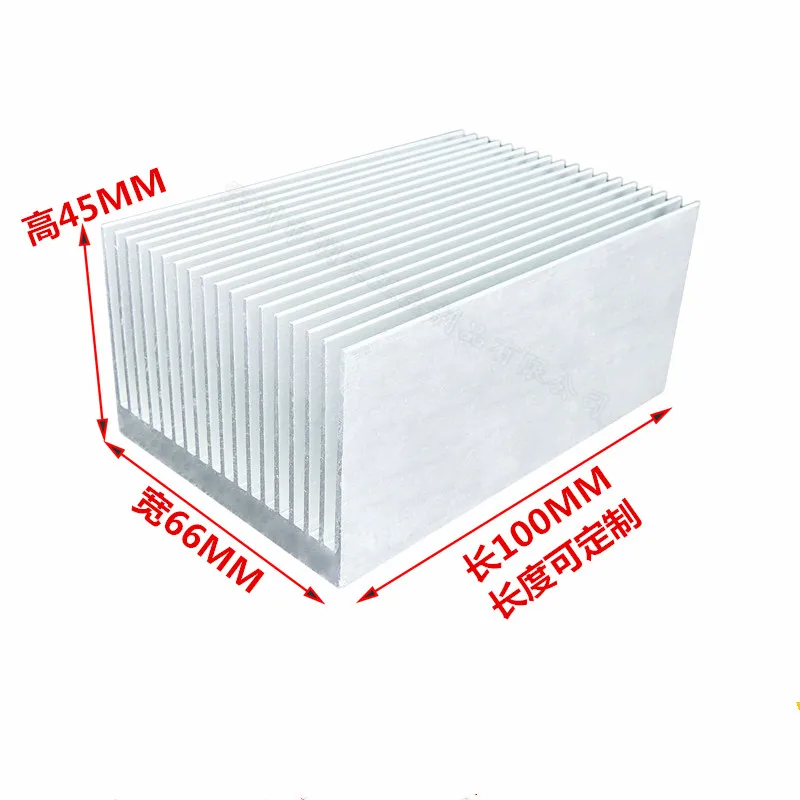 High power aluminijasti radiator 100*66*45MM sklop hladilnega telesa z Modro toplotne lepilo Aluminija blok vrtanje po meri hladilnik blok