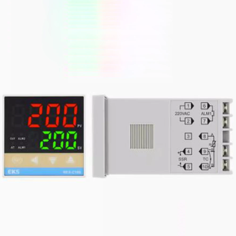 K tip Termočlen Digitalni prikaz PID Temperaturni regulator Rele SSR izhod REX-C100