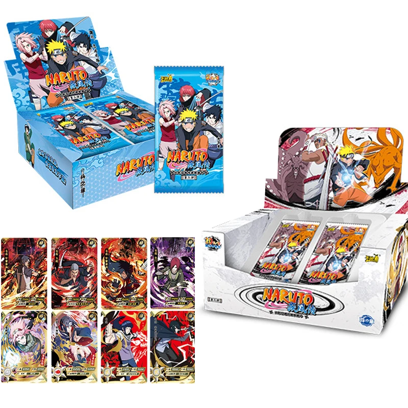 KAYOU Originalen Anime Naruto Igre Zbiranje Kartico Knjiga Popolno Deluje Serije Anime Znakov, Zbirka Kart, otroška Igrača Darilo