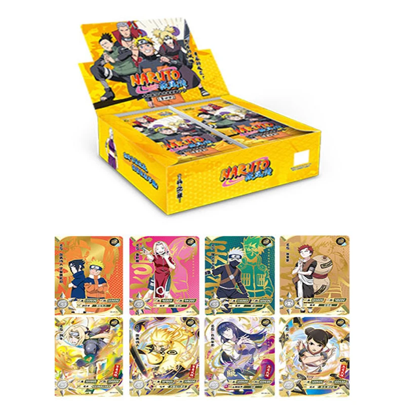 KAYOU Originalen Anime Naruto Igre Zbiranje Kartico Knjiga Popolno Deluje Serije Anime Znakov, Zbirka Kart, otroška Igrača Darilo