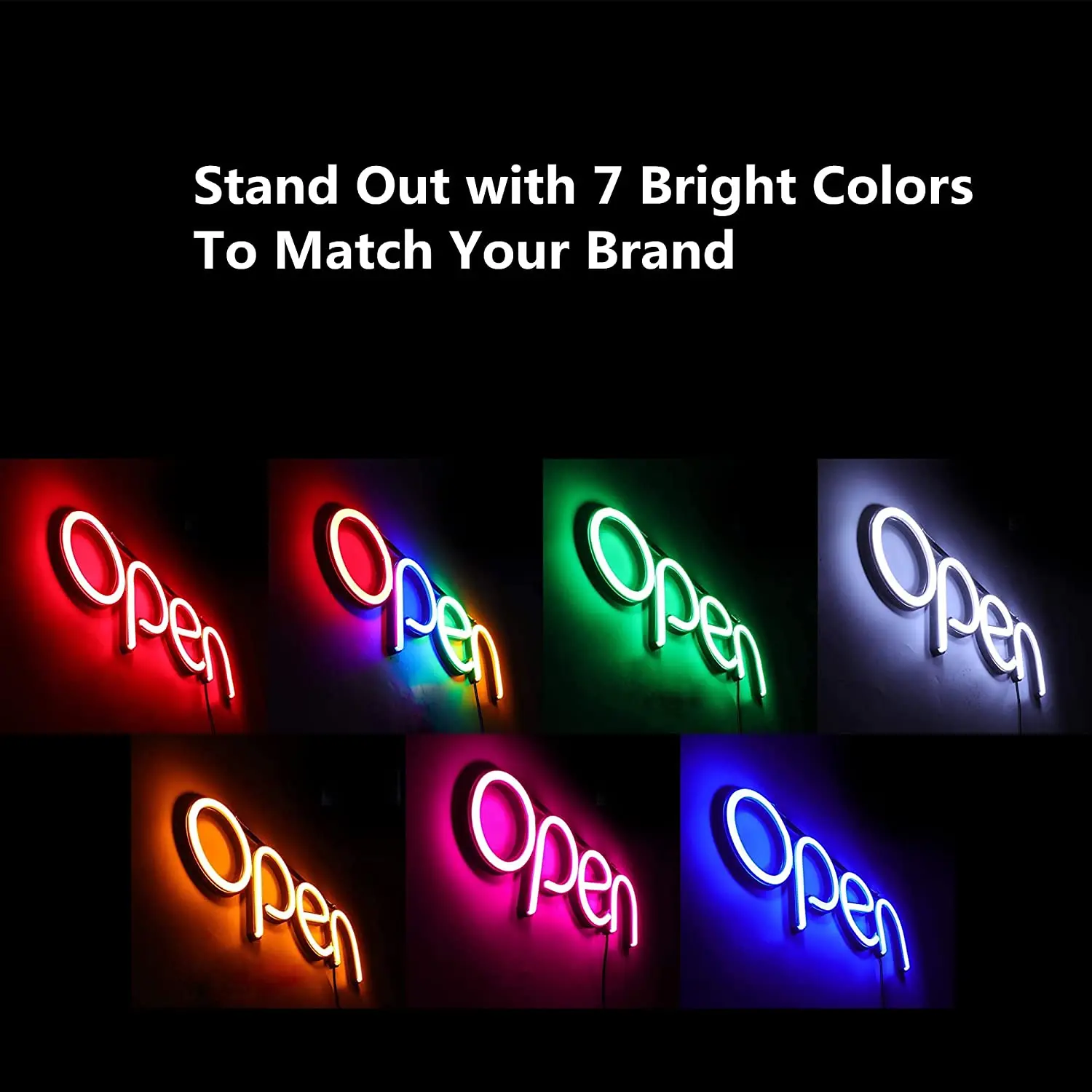 LED Odprite Znak,16x6 V za Podjetja ,Z Open & Zapri Znakom , Idealni za Restavracije, Bar, Salon in Več,24V/1A(Multi)
